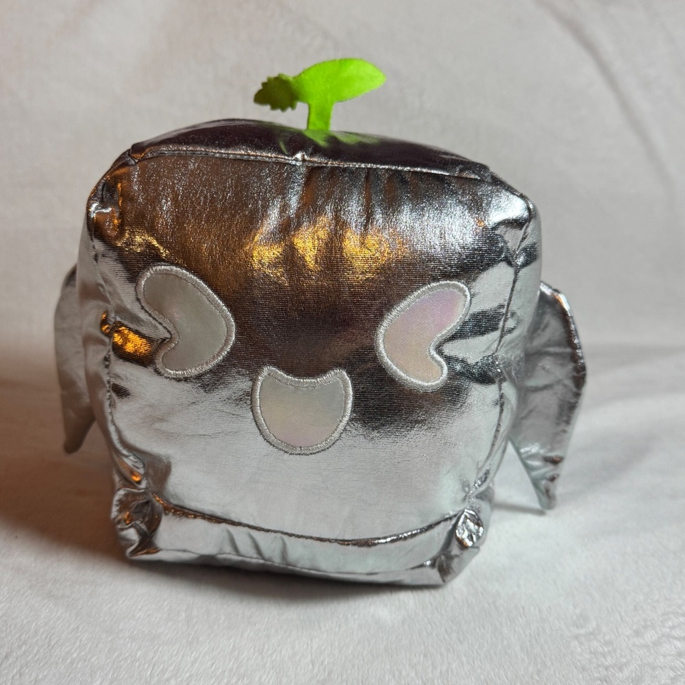 Blox Fruits Series 1 Silver Metallic Rocket Fruit Deluxe Plush 8" Cube Gamer Toy